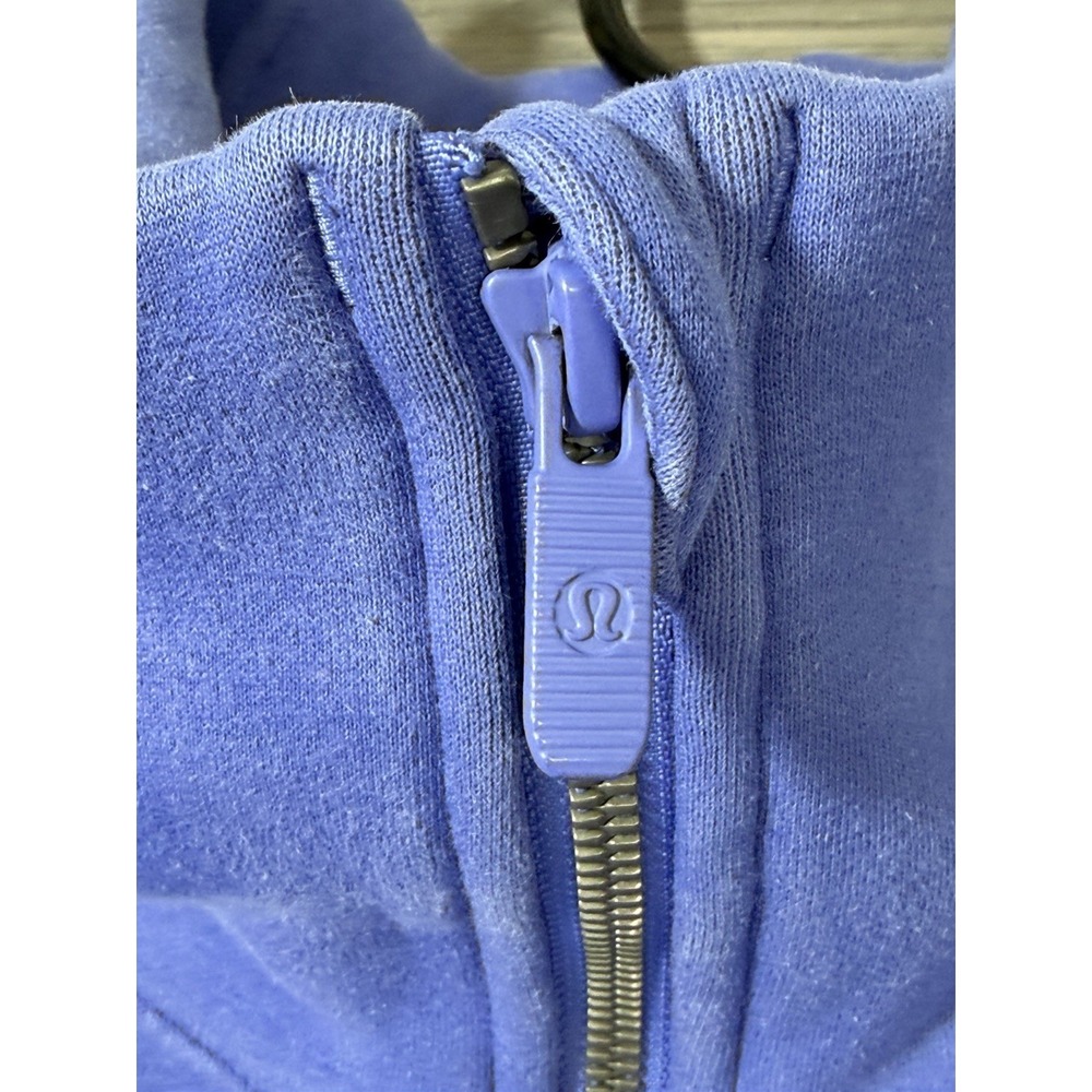 Lululemon Sweatshirt Thick Fleece 1/2 Half Zip Oversized Wild Indigo M/L Womens - Picture 5 of 8